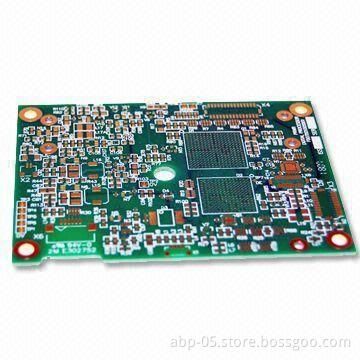 4 Layers PCB with BGA, Immersion Gold, Minimum Track Width of 3 Mils and Green Solder Mask